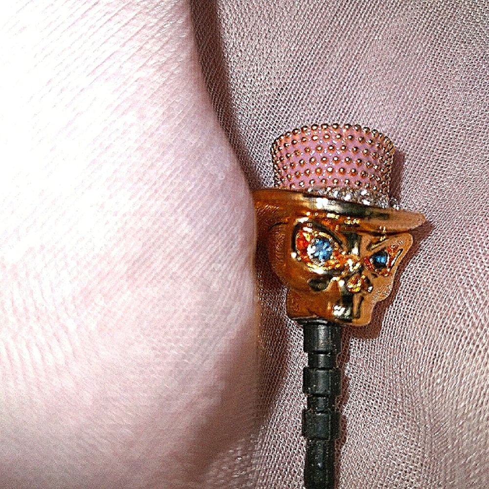 Skull cellphone plug